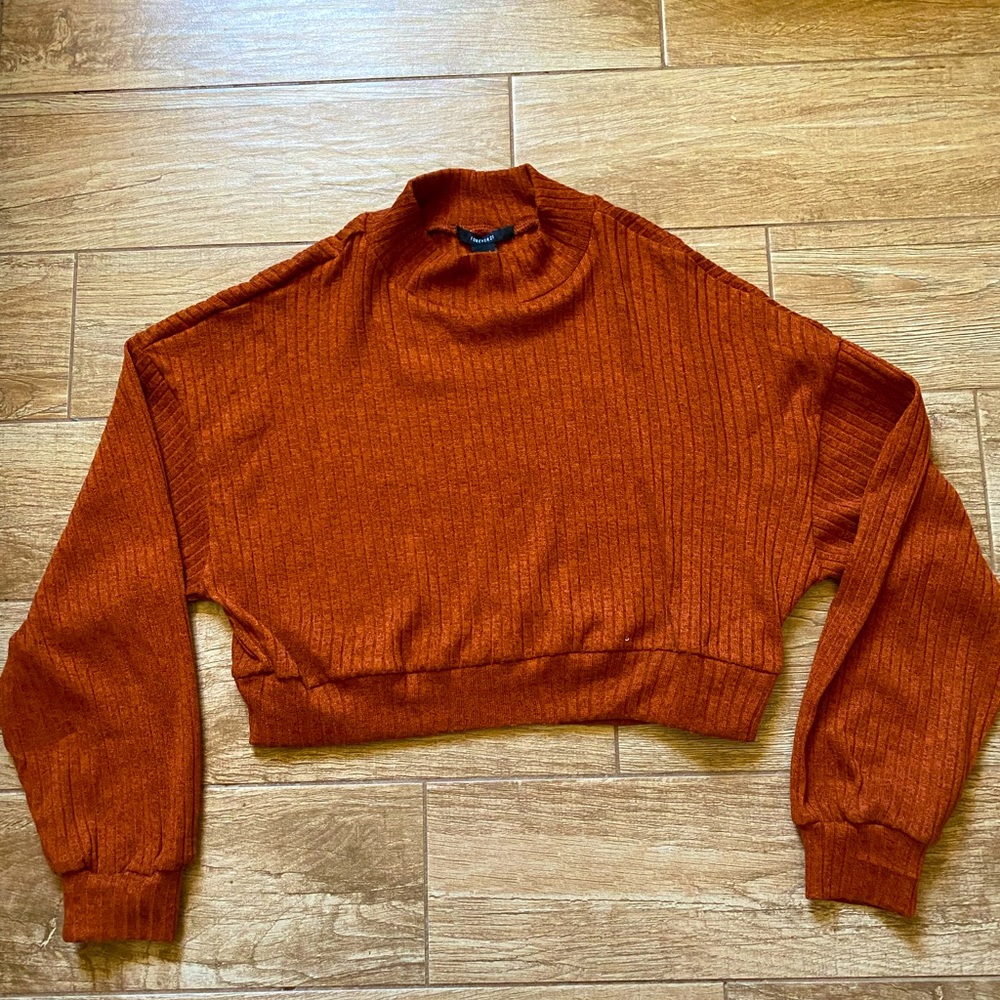 Large crop top sweater
